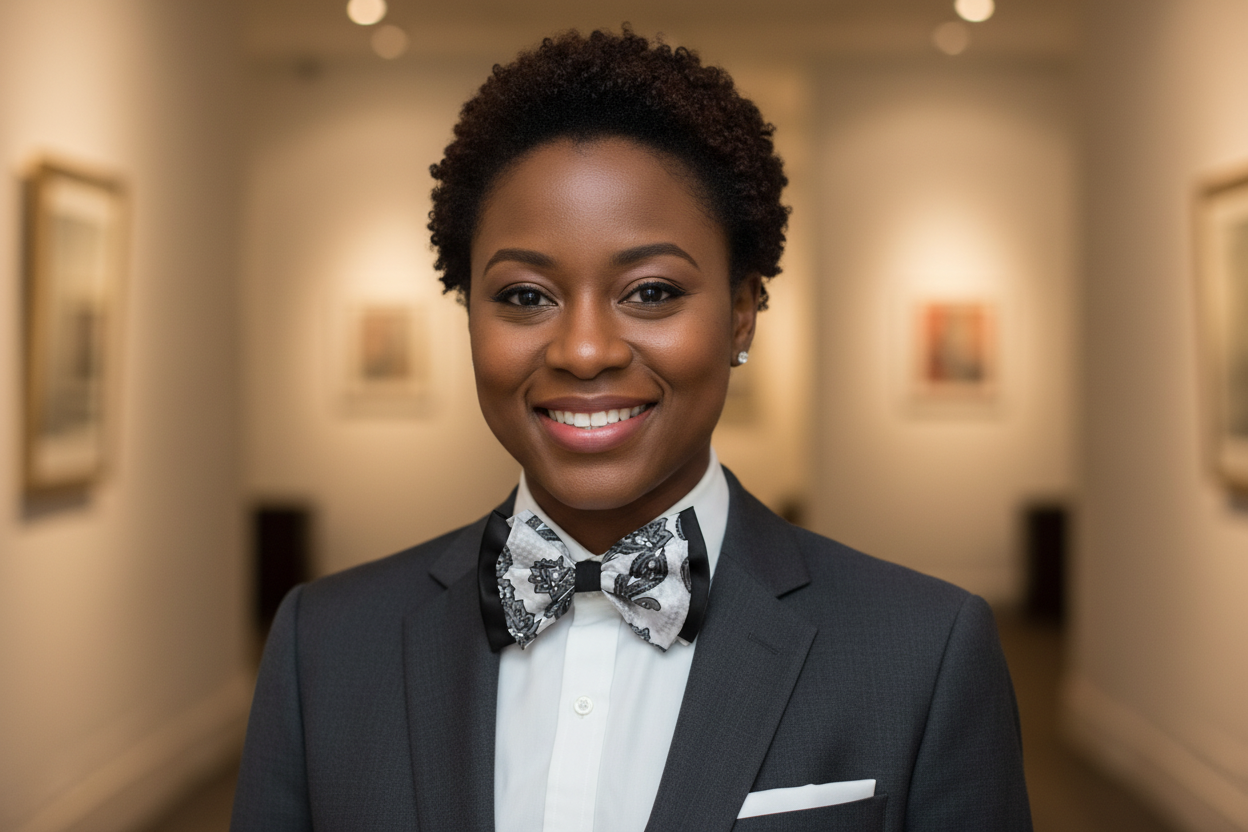 Paisley White Big Bow Tie and Matching Handkerchief 4148