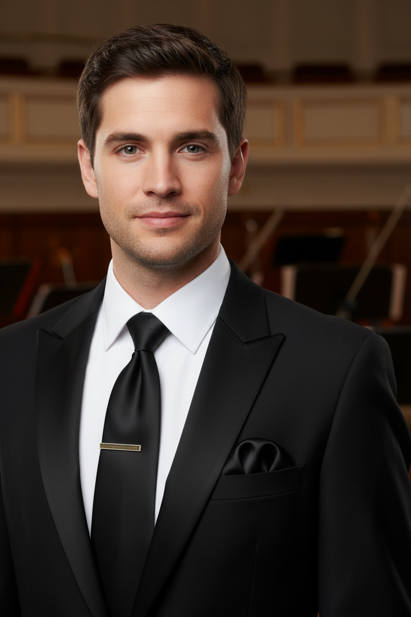 John Sparks x Black: Tie + Pocket Square + Tie Bar