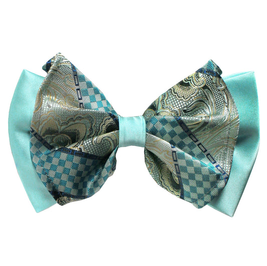 Big Bow Tie and Matching Handkerchief