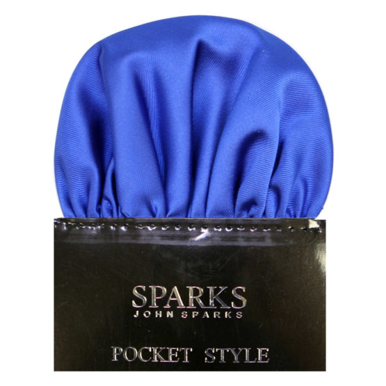 JOHN SPARKS Cobalt – Tie + Pocket Square + Tie Bar