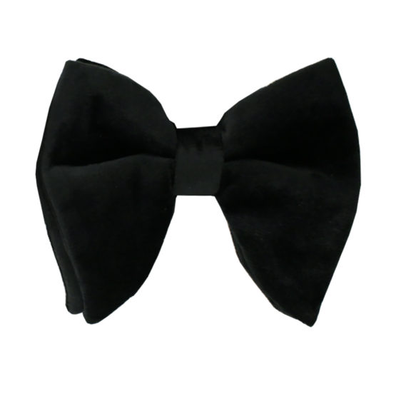 Big Bow Tie - 4399 Black Velvet Solid