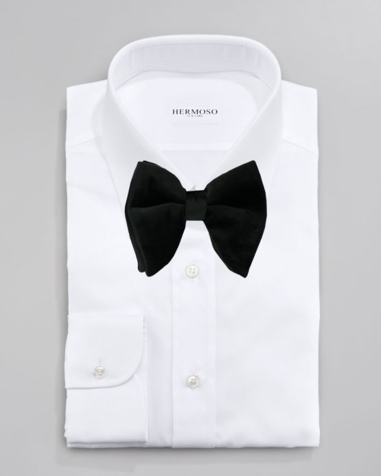 Big Bow Tie - 4399 Black Velvet Solid