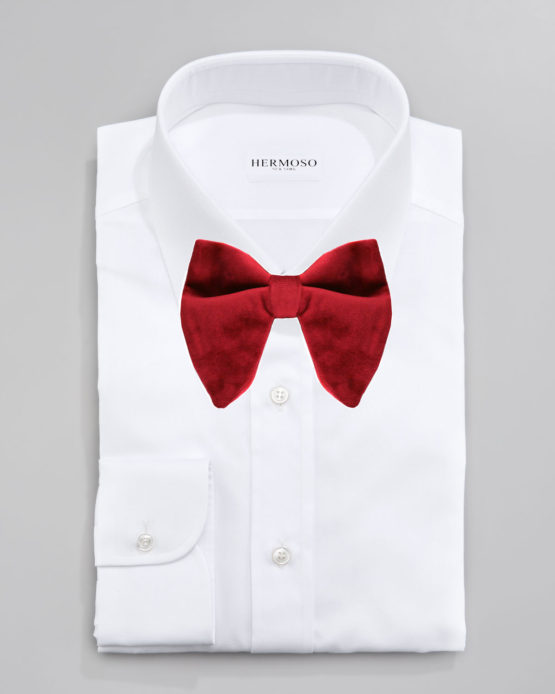 Big Bow Tie - 4401 Red Velvet Solid