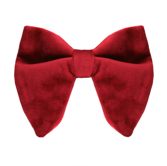 Big Bow Tie - 4401 Red Velvet Solid