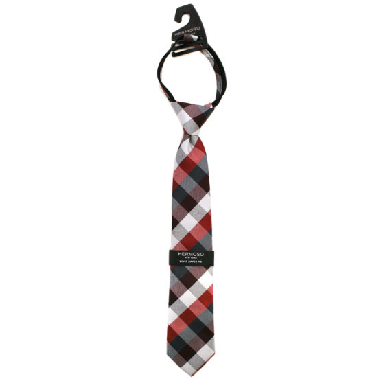 Hermoso NewYork Boy's Tie 4320B- Taupe