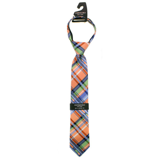 Hermoso NewYork Boy's Tie 4318B- Orange