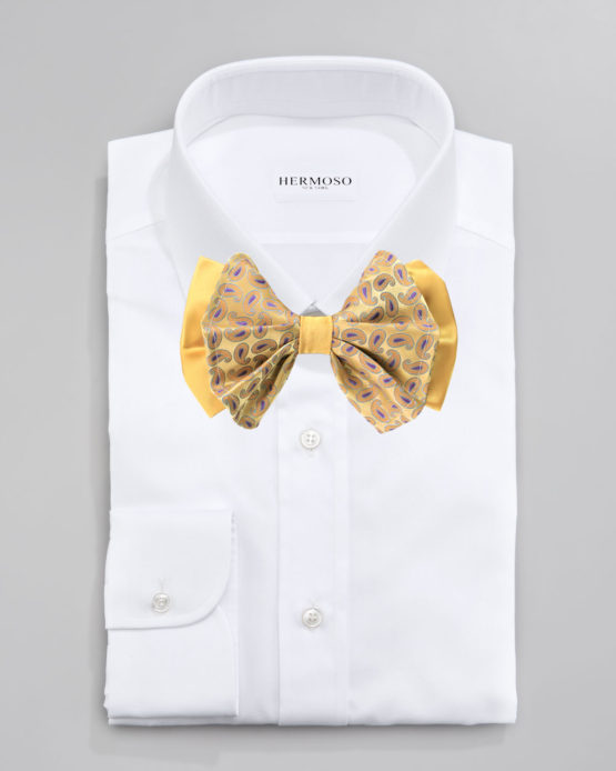 Hermoso New York Big Bow Tie Yellow- 4760